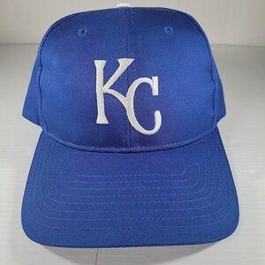 Vintage‎ KC Royals Hat Cap By Twins Enterprise Snapback 90s Blue White Genuine